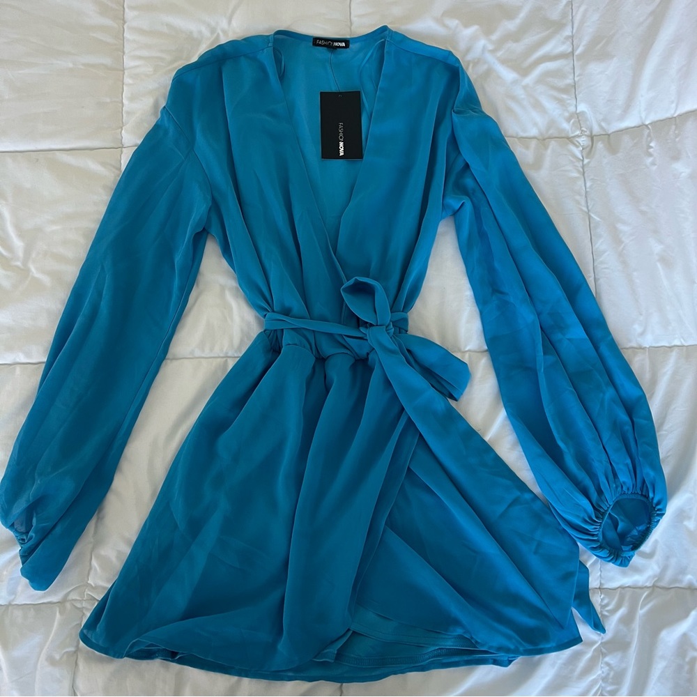 Fashionnova - what to do mini wrap dress